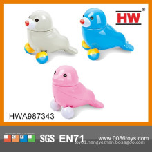 New Design Colorful B/O Animal Toy 12CM Sea Lions With Musical 6PCS/ BOX